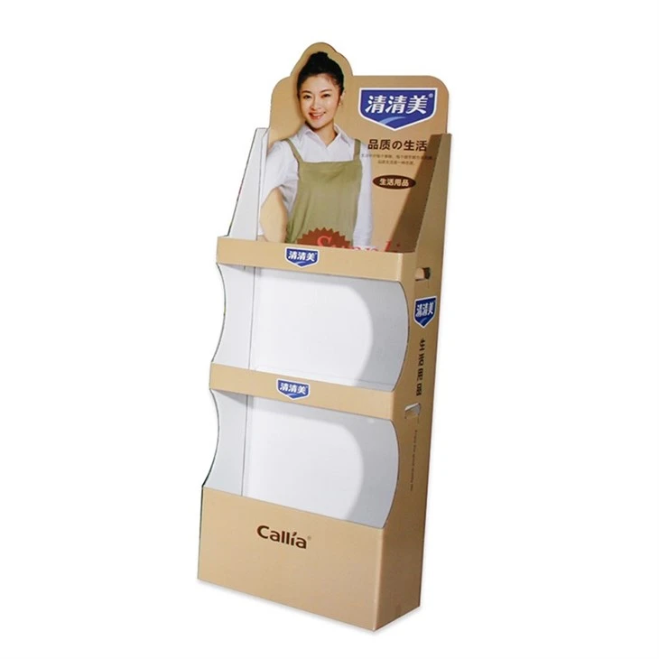 Pop Cardboard Floor Stand In Supermarket factory
