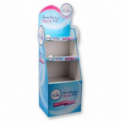 Présentoir en carton FSDU personnalisé pour serviettes hygiéniques