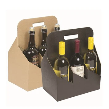 Poubelle personnalisable en carton d'impression offset pour les vins en bouteille