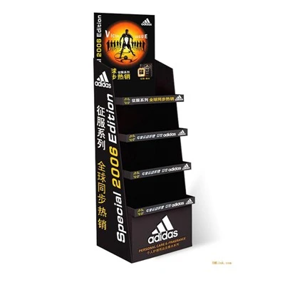 Vêtements durables d'Adidas de présentoir de carton