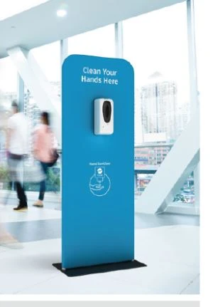 Distributeur de bornes avec désinfectant automatique